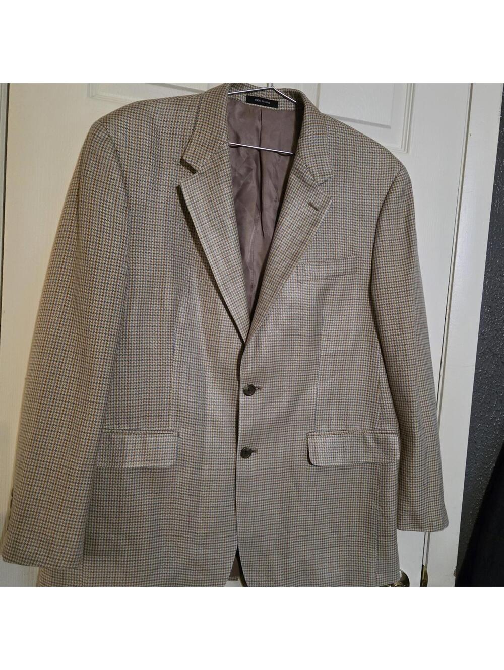 Ralph Lauren Men's Checked Sport Coat in Tan and Brown